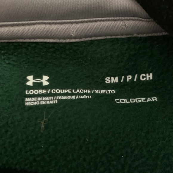 Green Under Armour hoodie SMALL - Picture 3 of 3